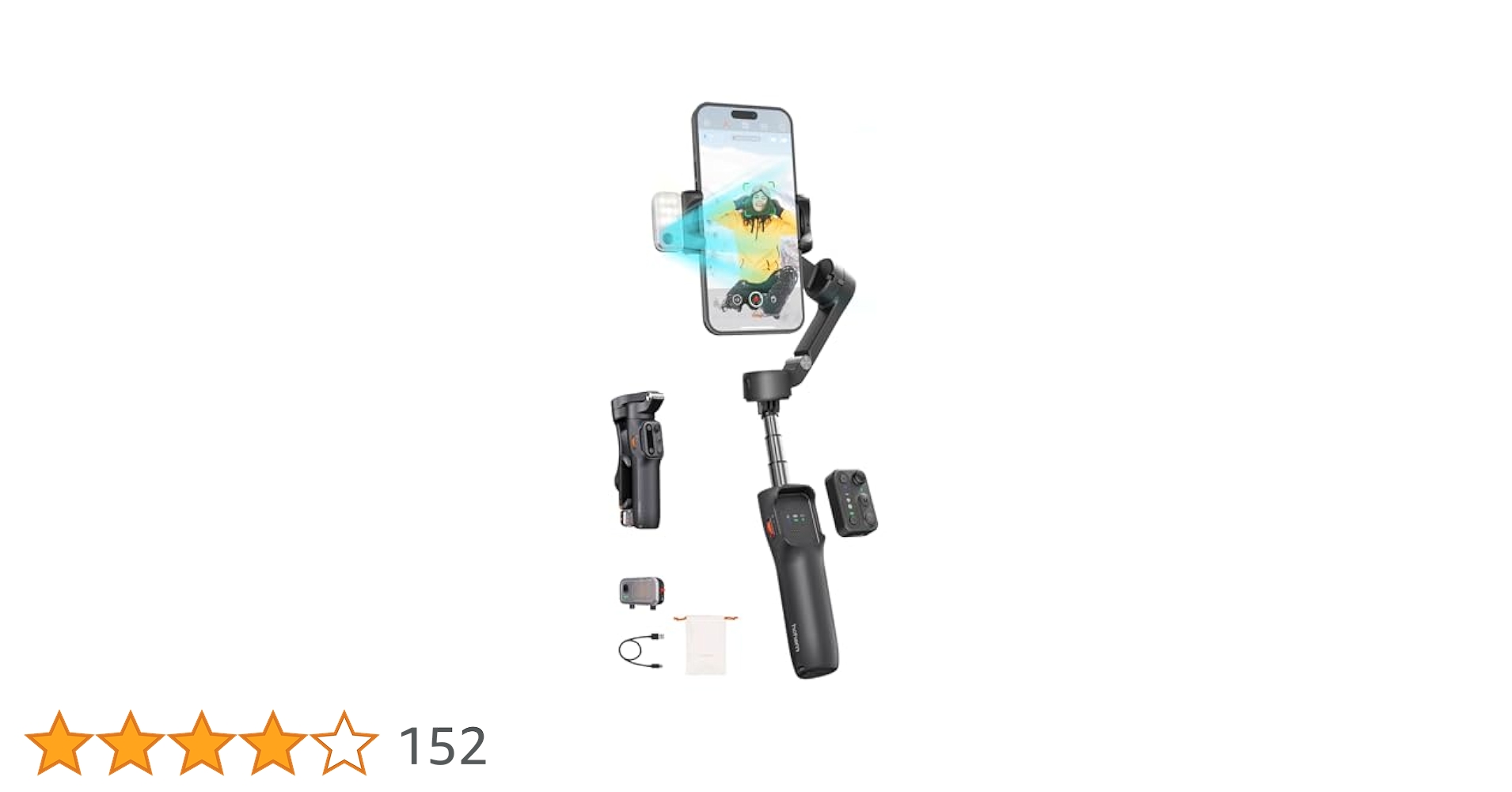 hohem iSteady V3 Gimbal Stabilizer for Smartphone, AI Tracker Filling  Light, Freestanding Remote Control, Built-in Tripod Extension Rod, 2024  Upgraded 3-Axis Phone Gimbal Foldable : Amazon.nl: Electronics & Photo