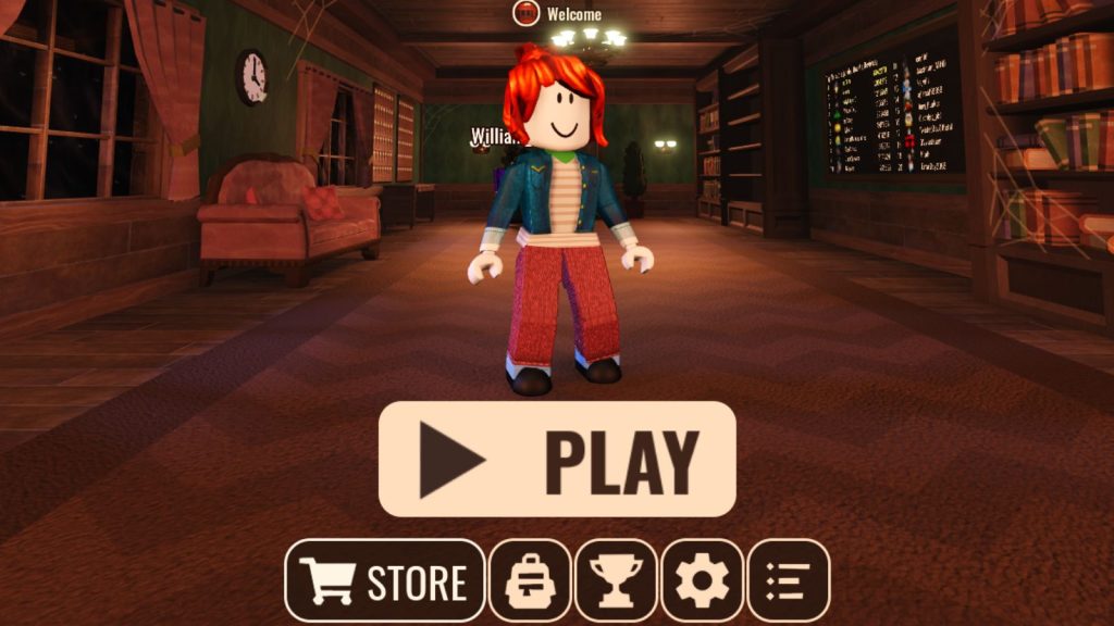 Main menu of Roblox Doors