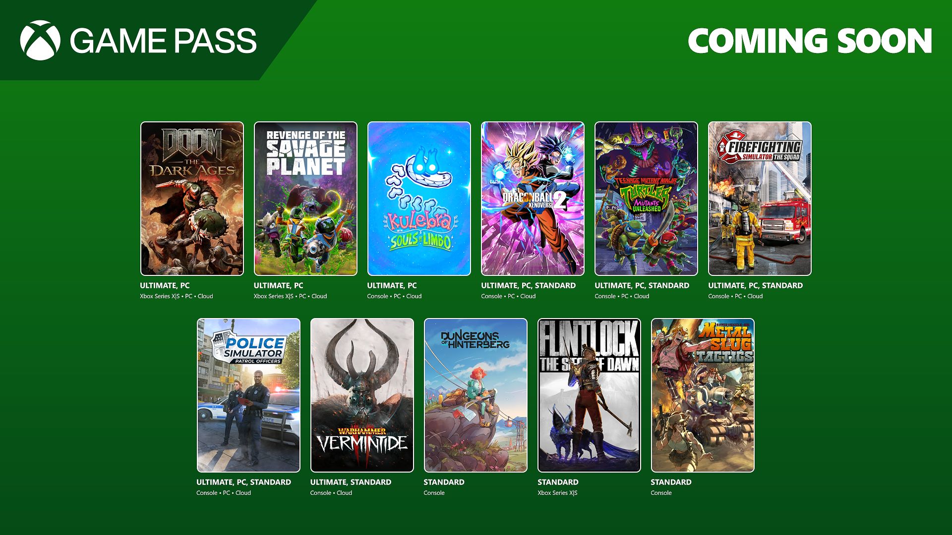 Coming to Game Pass: DOOM: The Dark Ages, Revenge of the Savage Planet,  Dragonball Xenoverse 2, and More - Xbox Wire
