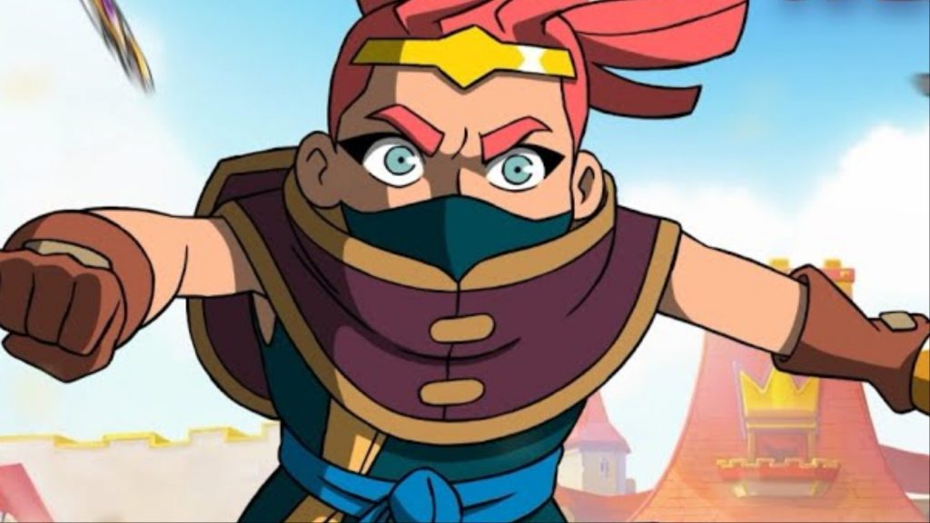 A screenshot featuring Boss Bandit in Clash Royale.