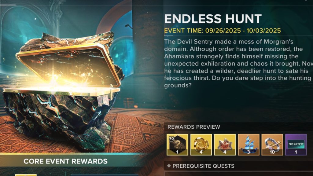 destiny rising endless hunt
