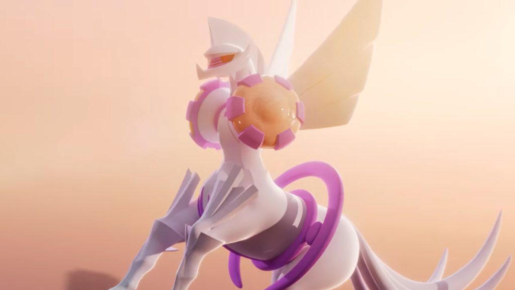 Origin Forme Palkia from a Pokemon Go trailer