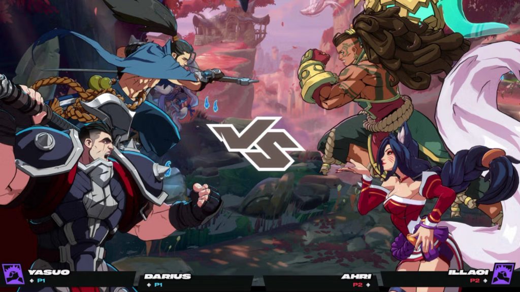 2XKO's versus screen.