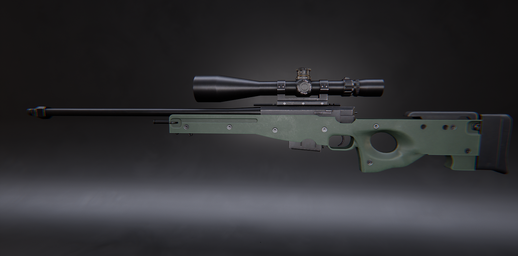 AWM Low-Poly 3D Model - Superhive (formerly Blender Market)