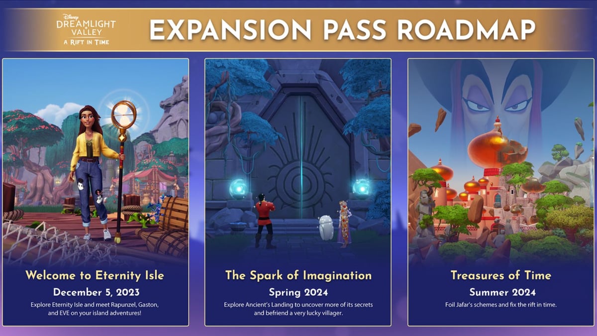 Disney Dreamlight Valley expansion roadmap