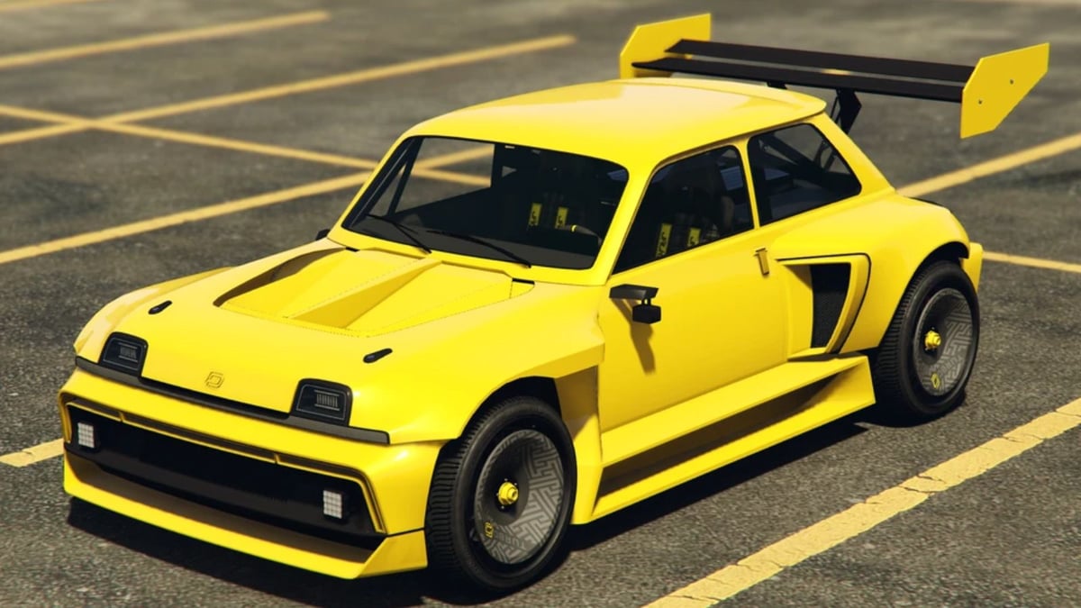 Yellow Penaud La Coureuse parked on road in GTA Online