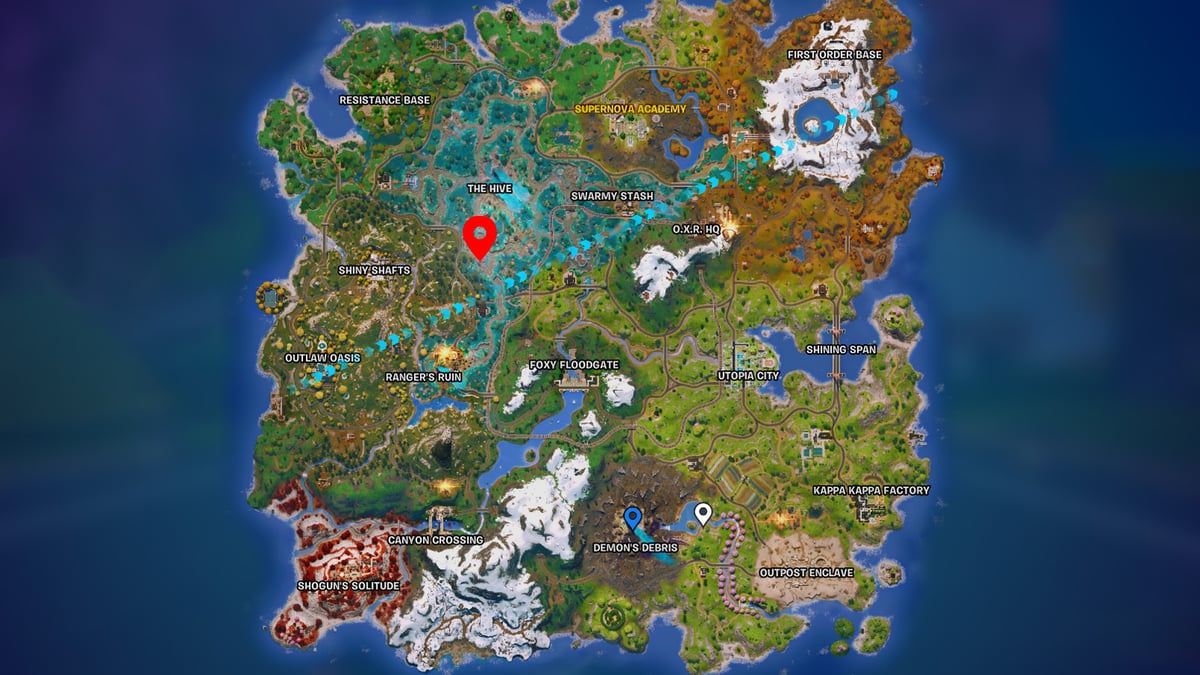 The Hive Landing Spot Fortnite